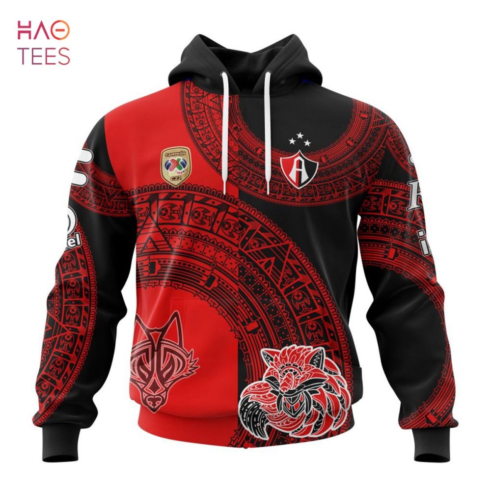 Liga Mx Atlas, Specialized Team Jersey With Aztec Design 3D Hoodie Trend