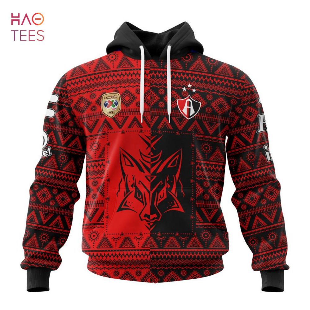 Liga Mx Atlas, Specialized Team Jersey With Aztec Design 3D Hoodie Limited Edition