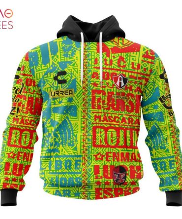Liga Mx Atlas, Specialized Team Jersey With Aztec Design 3D Hoodie Pod Design
