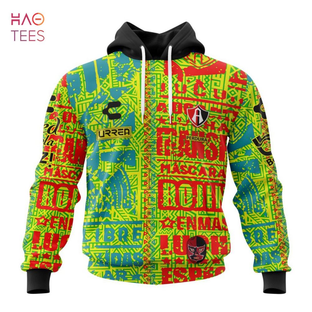 Liga Mx Atlas, Specialized Team Jersey With Aztec Design 3D Hoodie Pod Design