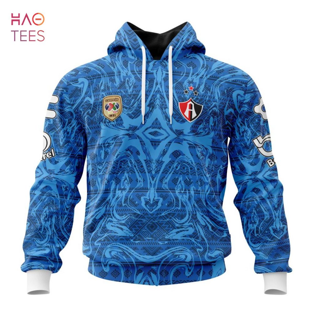 Liga Mx Atlas, Specialized Team Jersey With Aztec Design 3D Hoodie