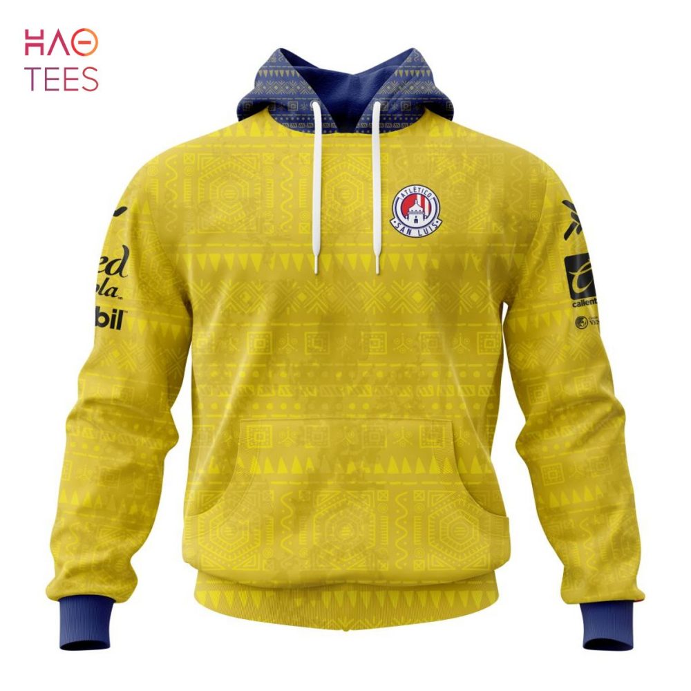 Liga Mx Atlético San Luis, Specialized Team Jersey With Aztec Design 3D Hoodie