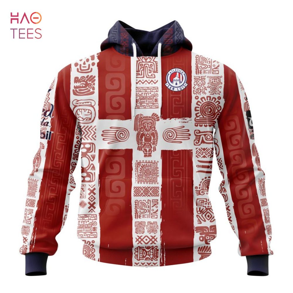 Liga Mx Atlético San Luis, Specialized Team Jersey With Aztec Design 3D Hoodie Limited Edition