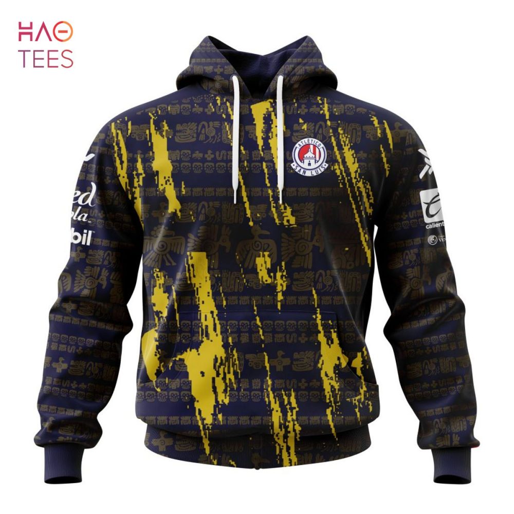 Liga Mx Atlético San Luis, Specialized Team Jersey With Aztec Design 3D Hoodie Pod Design