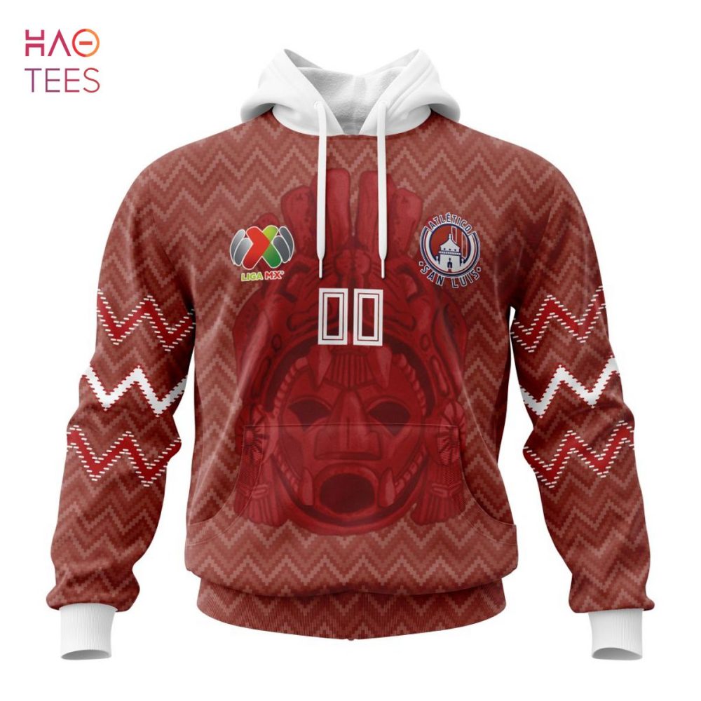 Liga Mx Atlético San Luis, Specialized Team Jersey With Maya Design 3D Hoodie