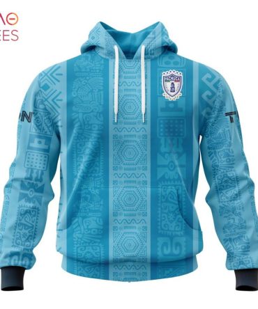Liga Mx C.F. Pachuca, Specialized Team Jersey With Aztec Design 3D Hoodie