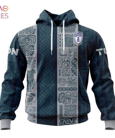 Liga Mx C.F. Pachuca, Specialized Team Jersey With Aztec Design 3D Hoodie Limited Edition