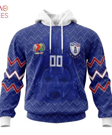 Liga Mx C.F. Pachuca, Specialized Team Jersey With Maya Design 3D Hoodie