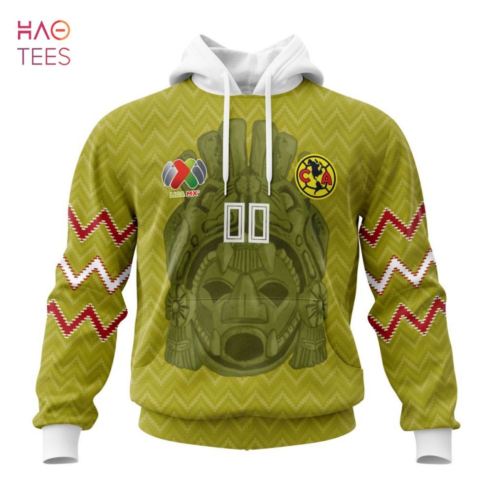 Liga Mx Club América, Specialized Team Jersey With Maya Design 3D Hoodie