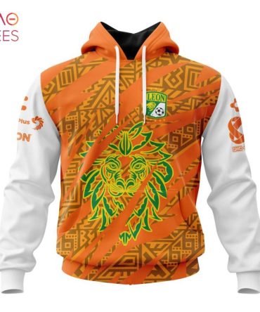 Liga Mx Club León, Specialized Team Jersey With Aztec Design 3D Hoodie