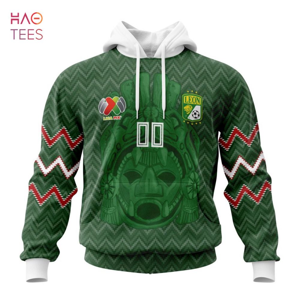 Liga Mx Club León, Specialized Team Jersey With Maya Design 3D Hoodie