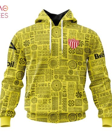 Liga Mx Club Necaxa, Specialized Team Jersey With Aztec Design 3D Hoodie