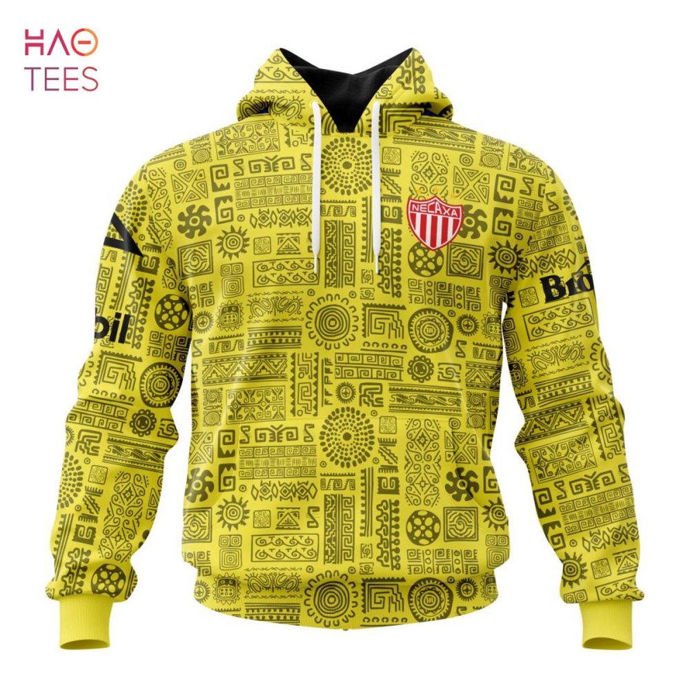 Liga Mx Club Necaxa, Specialized Team Jersey With Aztec Design 3D Hoodie