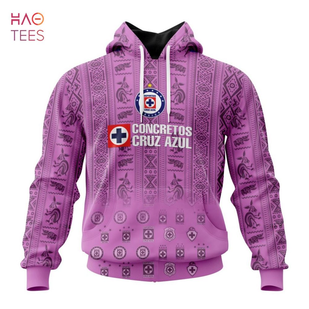 Liga Mx Cruz Azul, Specialized Team Jersey With Aztec Design 3D Hoodie