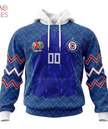 Liga Mx Cruz Azul, Specialized Team Jersey With Maya Design 3D Hoodie