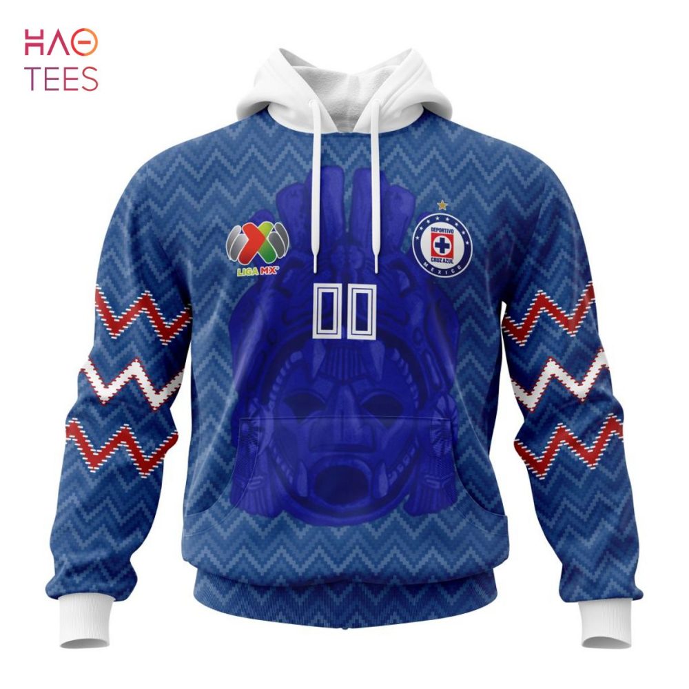 Liga Mx Cruz Azul, Specialized Team Jersey With Maya Design 3D Hoodie