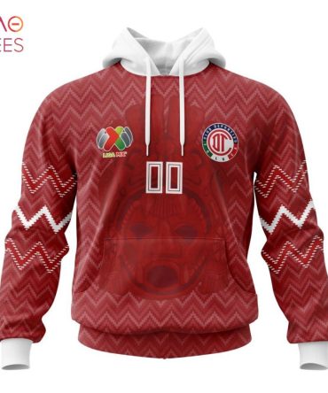 Liga Mx Deportivo Toluca, Specialized Team Jersey With Maya Design 3D Hoodie