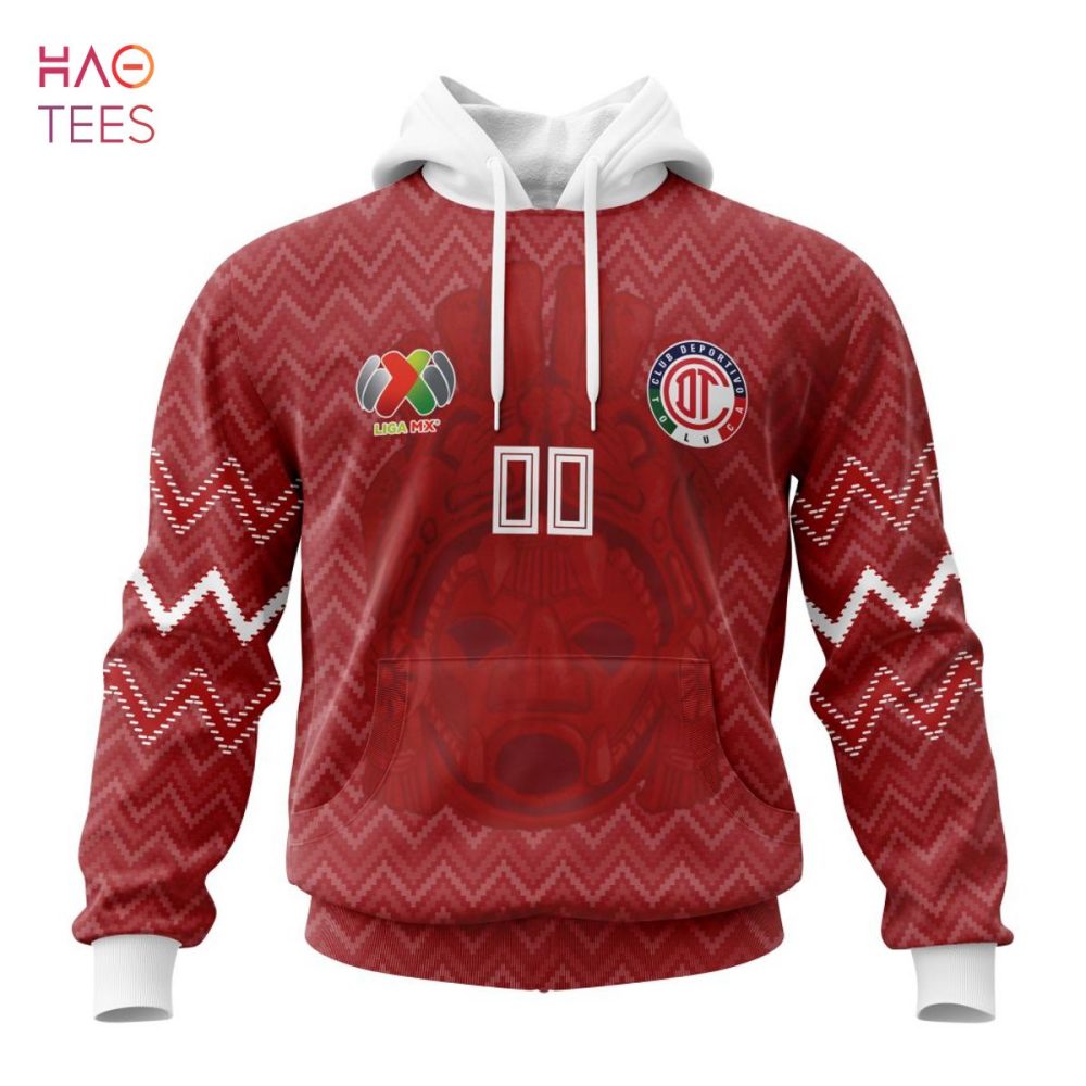 Liga Mx Deportivo Toluca, Specialized Team Jersey With Maya Design 3D Hoodie