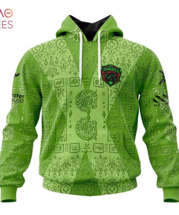 Liga Mx Fc Juárez, Specialized Team Jersey With Aztec Design 3D Hoodie