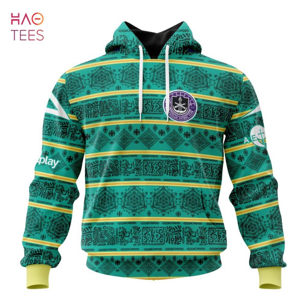 Liga Mx Mazatlán F.C, Specialized Team Jersey With Aztec Design 3D Hoodie Limited Edition
