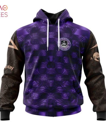 Liga Mx Mazatlán F.C, Specialized Team Jersey With Aztec Design 3D Hoodie