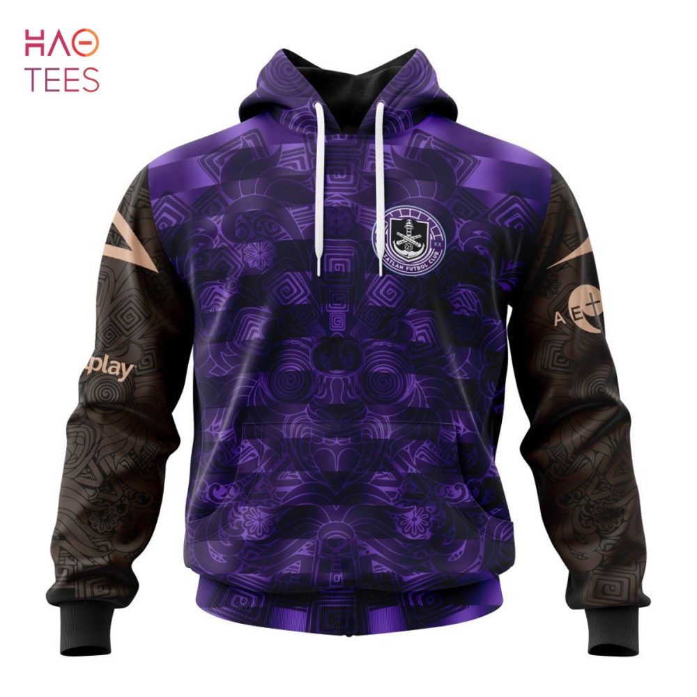 Liga Mx Mazatlán F.C, Specialized Team Jersey With Aztec Design 3D Hoodie