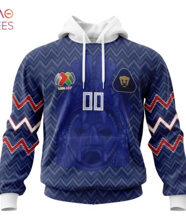 Liga Mx Pumas Unam, Specialized Team Jersey With Maya Design 3D Hoodie