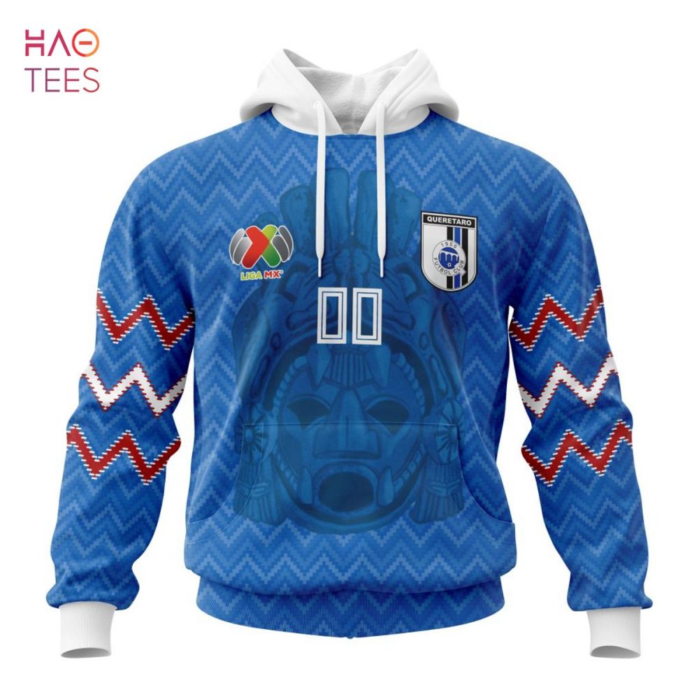 Liga Mx Querétaro F.C, Specialized Team Jersey With Maya Design 3D Hoodie