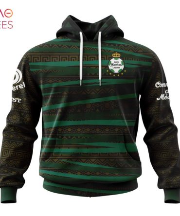 Liga Mx Santos Laguna, Specialized Team Jersey With Aztec Design 3D Hoodie Limited Edition