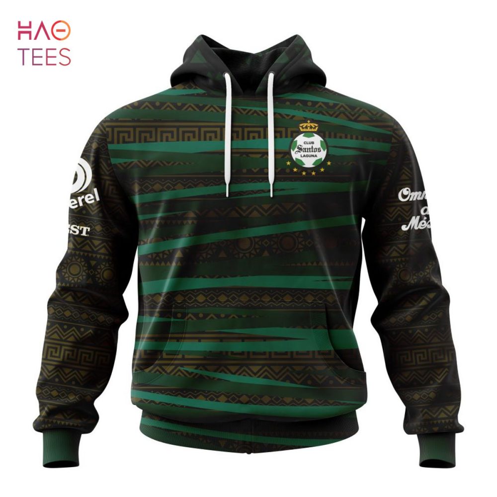 Liga Mx Santos Laguna, Specialized Team Jersey With Aztec Design 3D Hoodie Limited Edition