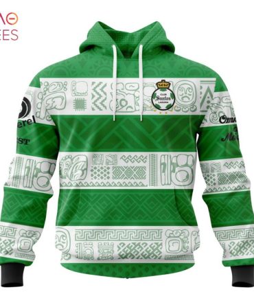 Liga Mx Santos Laguna, Specialized Team Jersey With Aztec Design 3D Hoodie Pod Design