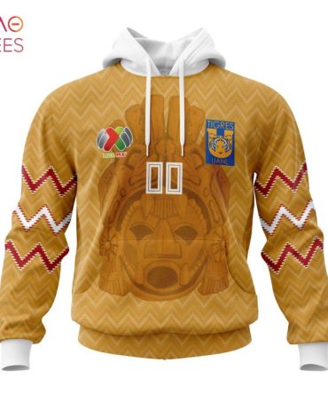 Liga Mx Tigres Uanl, Specialized Team Jersey With Maya Design 3D Hoodie