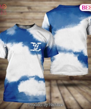 Louis Vuitton Blue Tie Dye Brand 3D T-Shirt Limited Edition