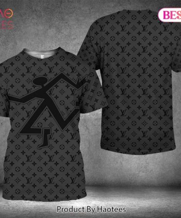 Louis Vuitton Dark Color Brand Full Logo 3D T-Shirt Limited Edition