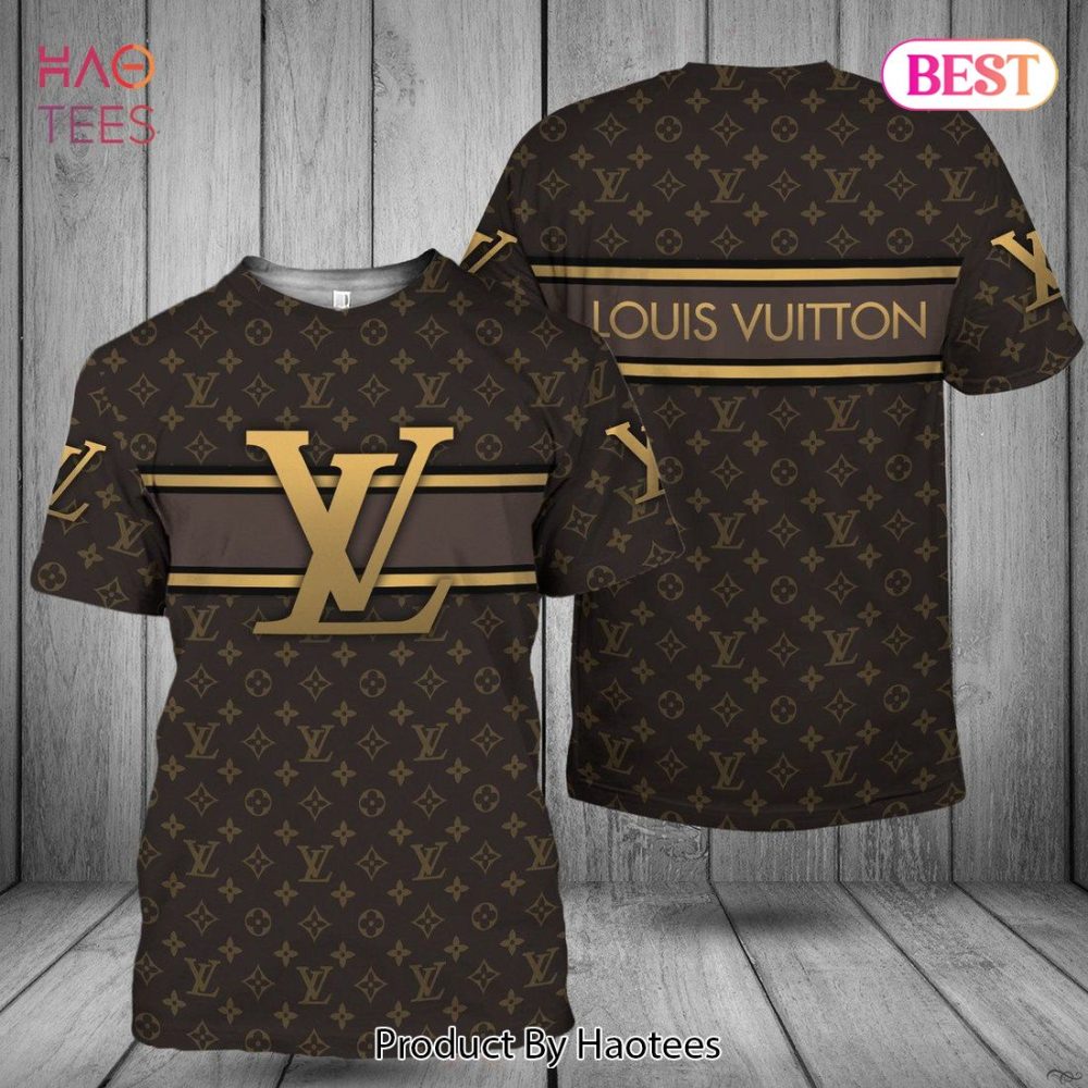 Louis Vuitton Logo Basic Horizontal Line 3D T-Shirt Limited Edition