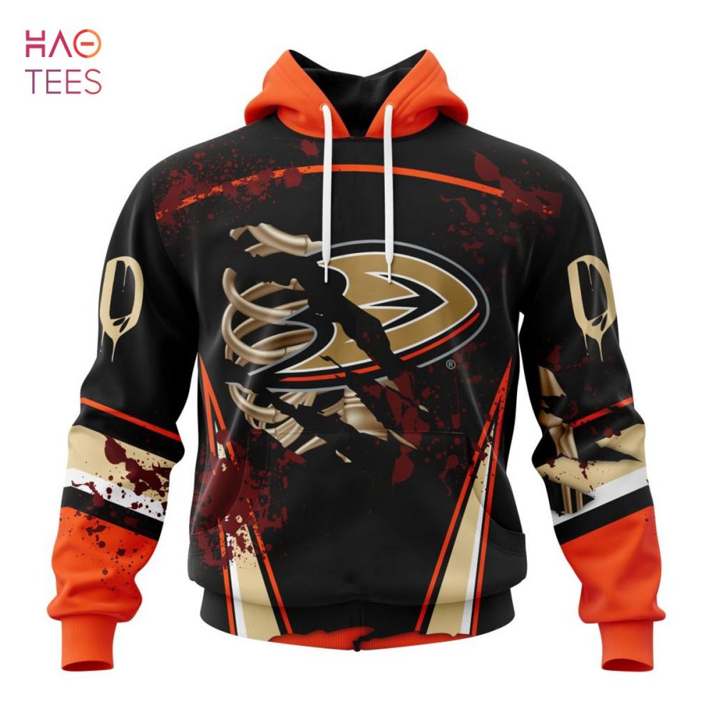Nhl Anaheim Ducks, Specialized Design Jersey With Your Ribs For Halloween 3D Hoodie