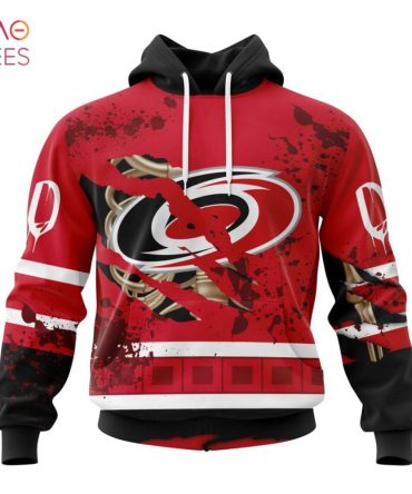 Nhl Carolina Hurricanes, Specialized Design Jersey With Your Ribs For Halloween 3D Hoodie
