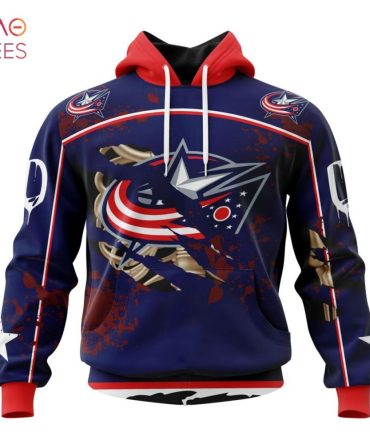 Nhl Columbus Blue Jackets, Specialized Design Jersey With Your Ribs For Halloween 3D Hoodie