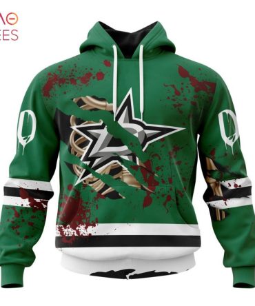 Nhl Dallas Stars, Specialized Design Jersey With Your Ribs For Halloween 3D Hoodie