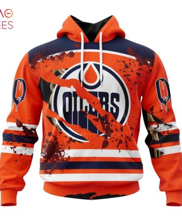 Nhl Edmonton Oilers, Specialized Design Jersey With Your Ribs For Halloween 3D Hoodie