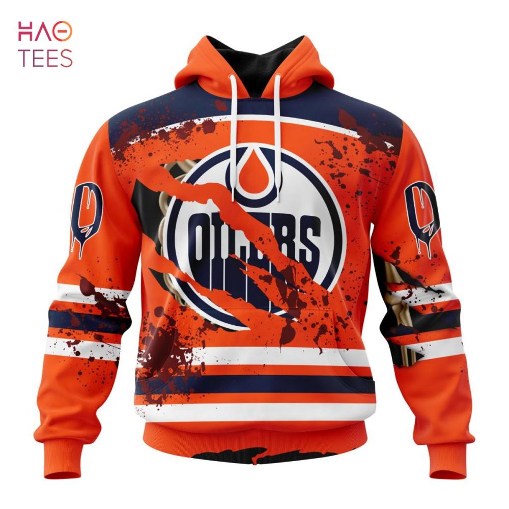 Nhl Edmonton Oilers, Specialized Design Jersey With Your Ribs For Halloween 3D Hoodie