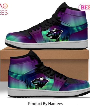 Nhl Minnesota Wild Special Design With Northern Lights Sneakers Hoodie