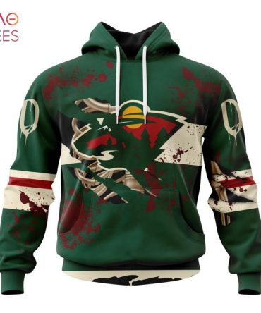 Nhl Minnesota Wild, Specialized Design Jersey With Your Ribs For Halloween 3D Hoodie