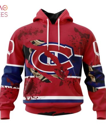 Nhl Montreal Canadiens, Specialized Design Jersey With Your Ribs For Halloween 3D Hoodie
