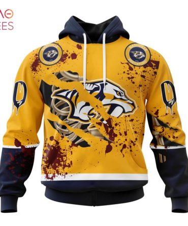 Nhl Nashville Predators, Specialized Design Jersey With Your Ribs For Halloween 3D Hoodie