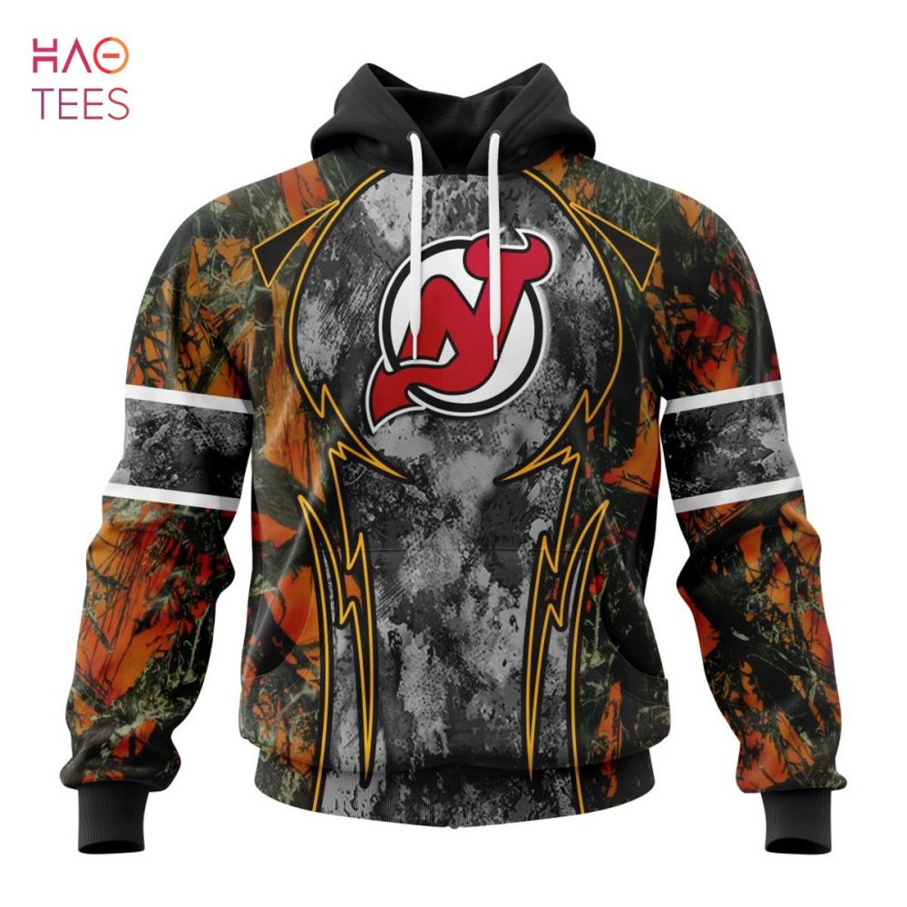 Nhl New Jersey Devils, Specialized Design Wih Camo Concepts For Hungting In Forest 3D Hoodie