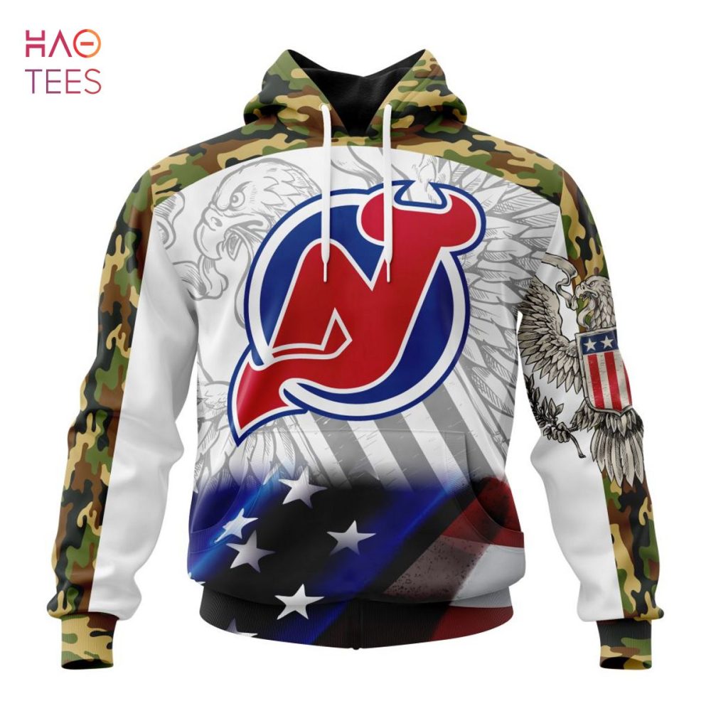 Nhl New Jersey Devils, Specialized Design With Our America Flag And Our America Eagle 3D Hoodie