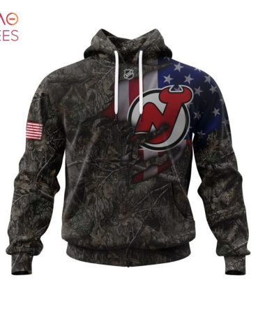 Nhl New Jersey Devils, Specialized Hunting Camo Realtree St2201 3D Hoodie