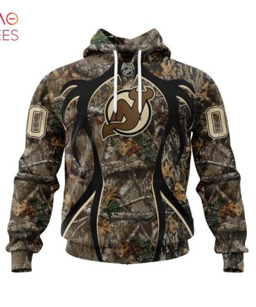 Nhl New Jersey Devils, Specialized Hunting Realtree Camo St2202 3D Hoodie