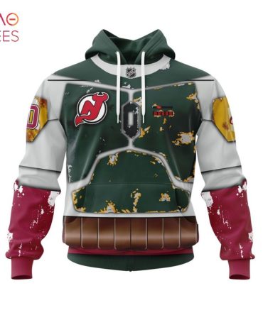 Nhl New Jersey Devils X Boba Fett’S Armor Specialized Design For Star Wars Fourth Of July 3D Hoodie